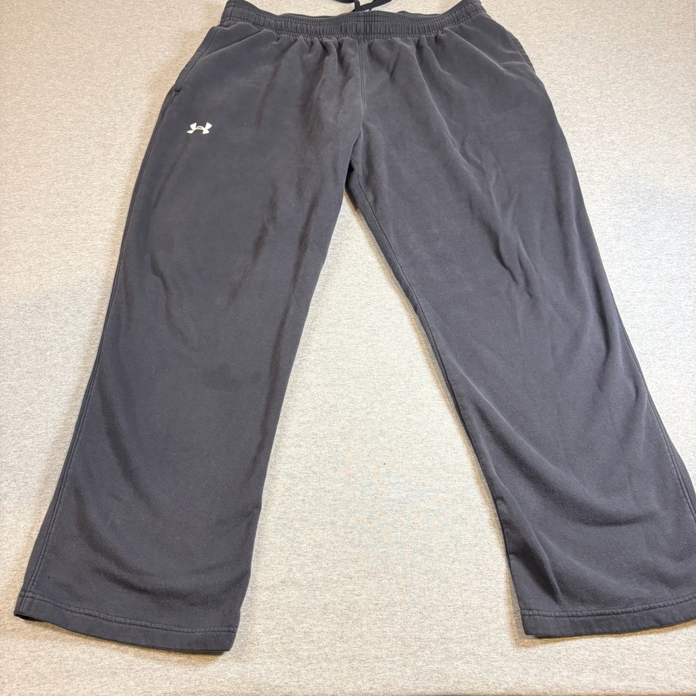 Under Armour Sweatpants Mens 2XL Black ColdGear Loose Fit School Comfy